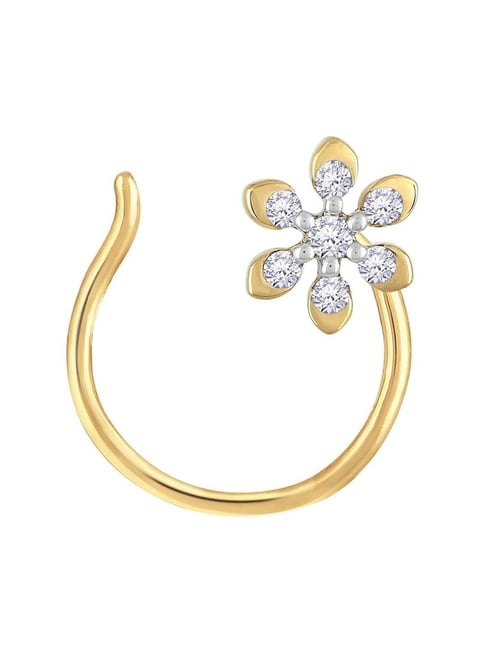 18k Gold Amazon Nose Pin Gold 20GA 18K Gold Sterling Silver Bendable Nose Hoop Rings