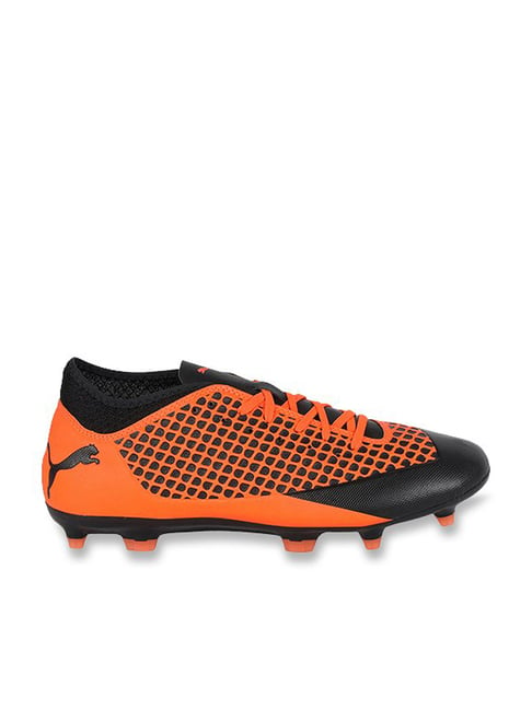 Puma Men's Future 2.4 FG AG Shocking Orange & Black Football Shoes