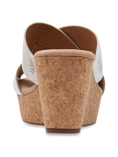 Buy Clarks Annadel Danae Silver Cross Strap Wedges for Women at Best Price Tata CLiQ