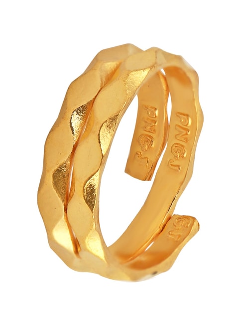 Pattern 24k gold ring – BH jewelry