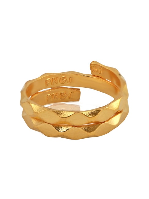 Manufacturer of 22kt gold gemstone designer ladies long ring llr190 |  Jewelxy - 177620
