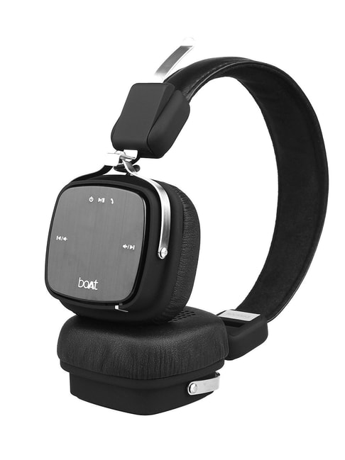 boAt Rockerz 600 T Wireless Headphone with Immersive Sound, Cosy Earcups & Upto 8H Playtime (Black)