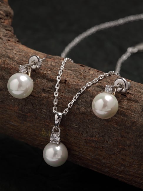 ♡BIBI♡ Buy 92.5 Sterling Silver Certified by BIS Set for Women