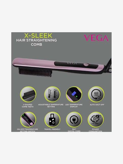 vega sleek straightening comb