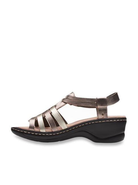 Buy Clarks Lexi Bridge Gun Metal Ankle Strap Sandals for Women at Best Price Tata CLiQ