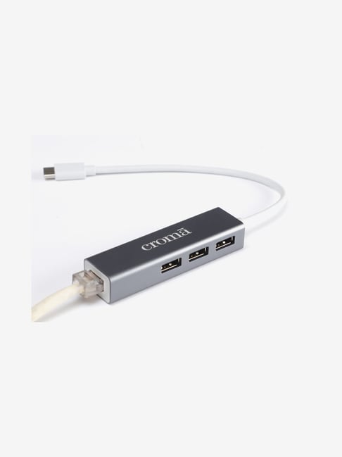 Buy Croma Crxn V Usb Type C Hub Black Online At Best Price Tata Cliq