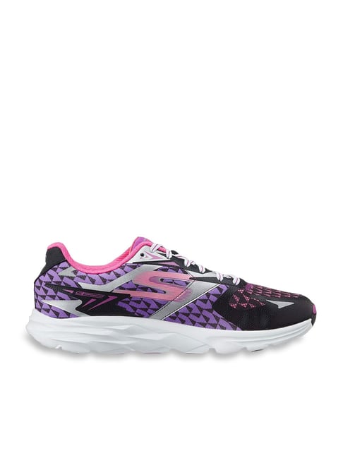 Skechers Go Run Ride 5 Lilac & Black Running Shoes