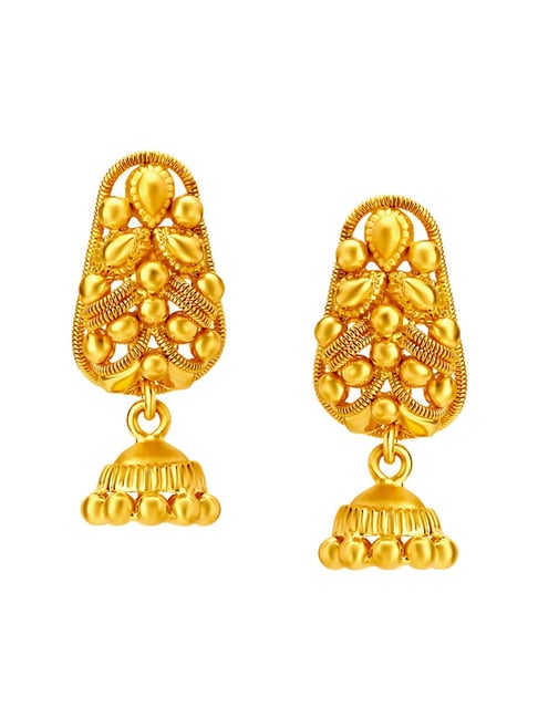 Tanishq latest 2023 Gold Earrings Design with price  drop earrings  gold   neha vlogs  YouTube