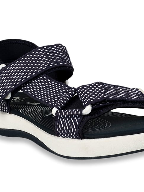 Clarks Women s Brizo Cady Navy White Floater Sandals