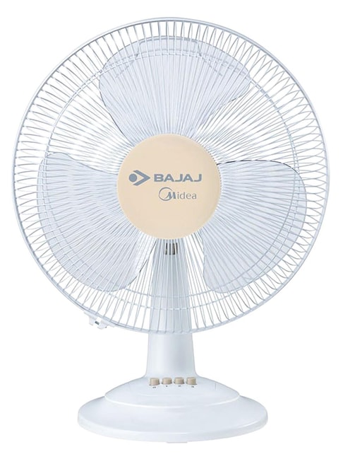 Bajaj Midea BT 07 400 mm 3 Blades Table Fan (White)