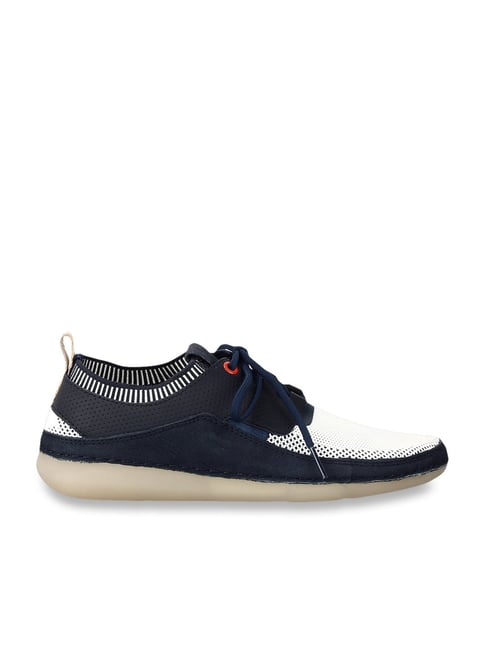 Clarks Women's Nature VI Navy & White Sneakers