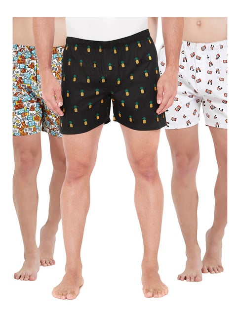 XYXX Multicolor Printed Cotton Boxers (Pack Of 3)-picture-17
