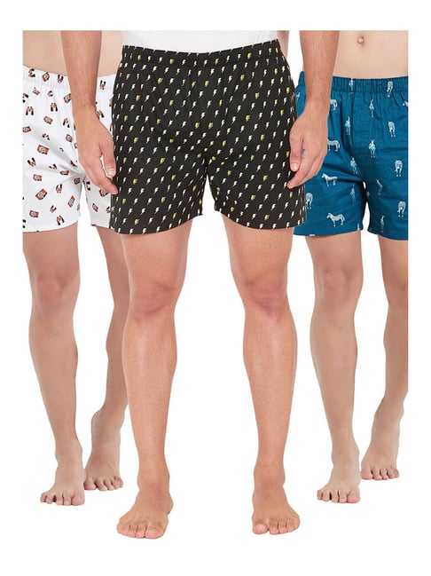 XYXX Multicolor Printed Cotton Boxers (Pack Of 3)-picture-23