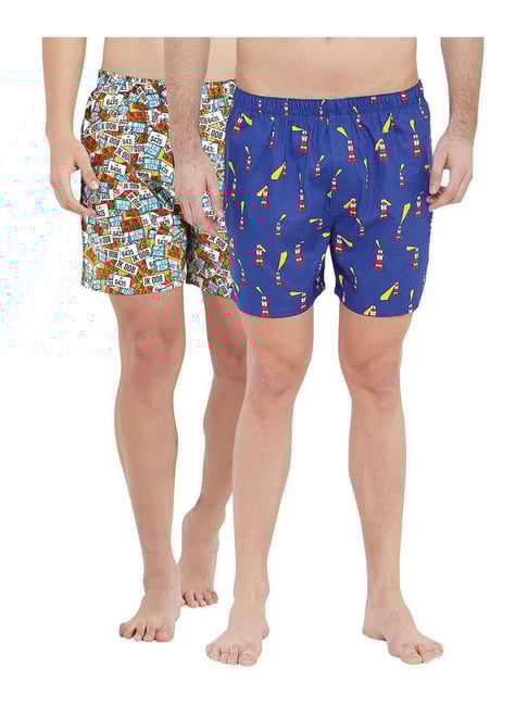 XYXX Multicolor Printed Cotton Boxers (Pack Of 2)-picture-13