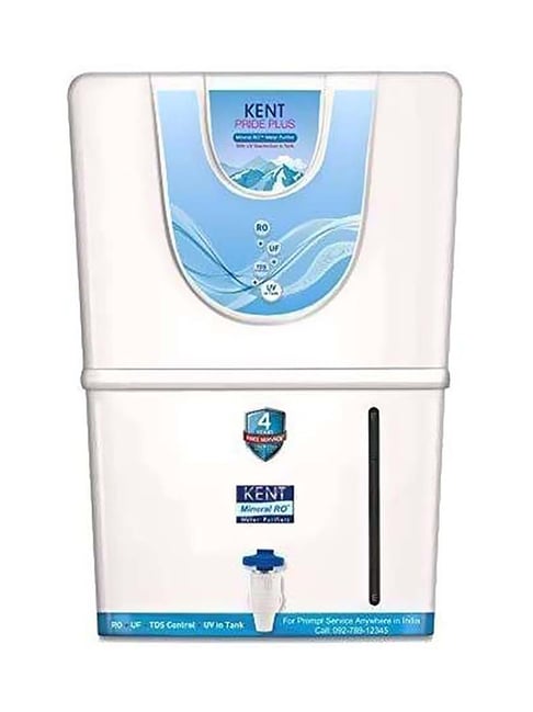 Buy KENT Elegant Copper 8L RO + UF + UV-in-tank + TDS + Copper Water  Purifier with Overflow Protection (White) Online - Croma