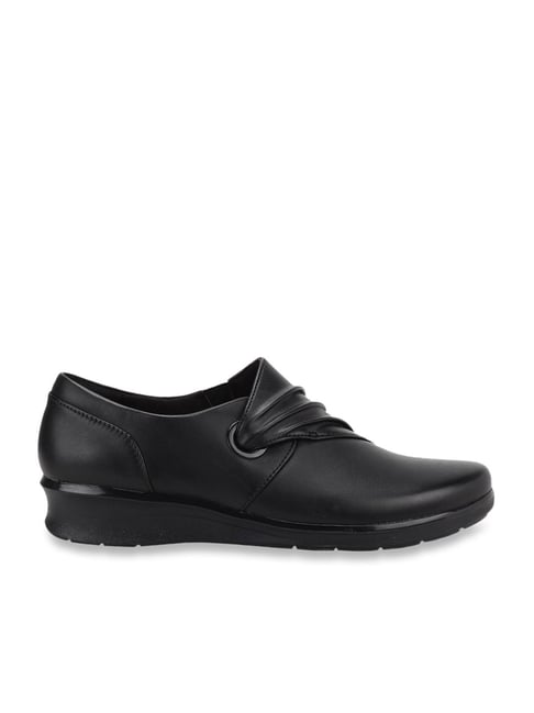 Clarks black casual clearance shoes