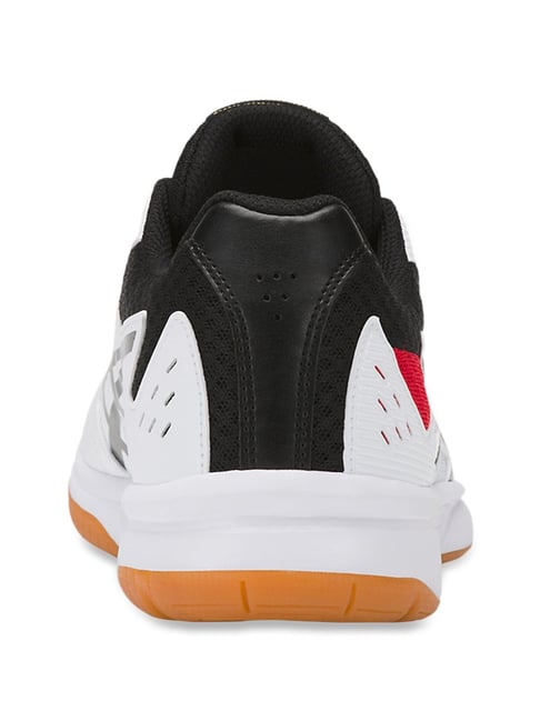Buy Asics Upcourt White Black Badminton Shoes for Men at Best