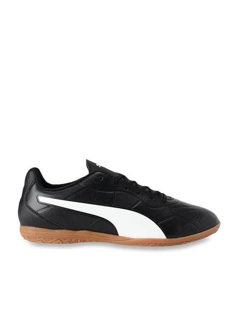 Puma Monarch IT Black Football Shoes