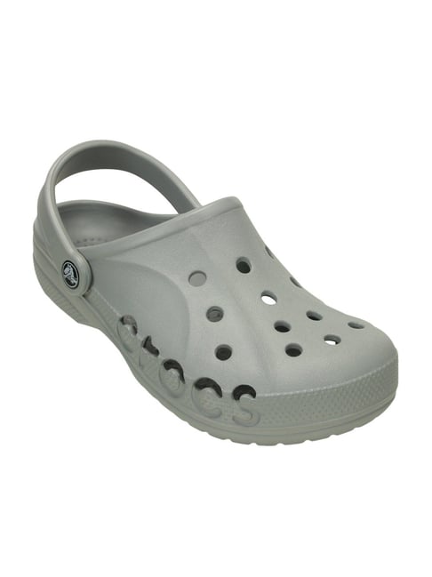 crocs light grey clogs