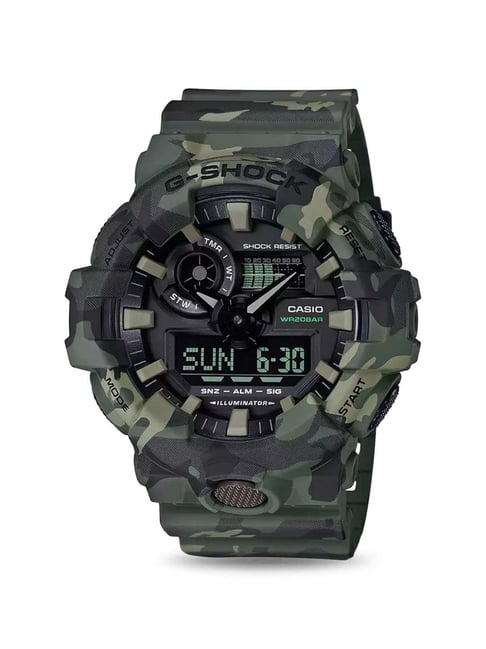 Olive green store g shock watch