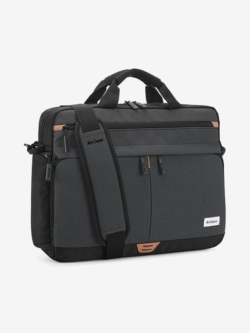 AirCase C30 15.6 Inch Water Resistant Office Laptop Messenger Bag (Black)