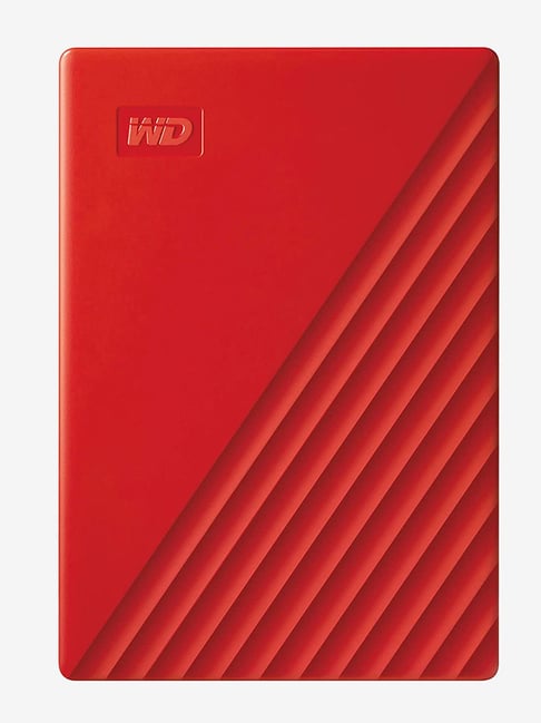 WD My Passport 4 TB Portable External Hard Drive (Red) (WDBPKJ0040BRD-WESN)