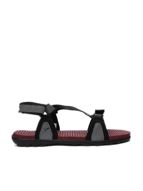 Puma Men's Jordy Black & Grey Floater Sandals