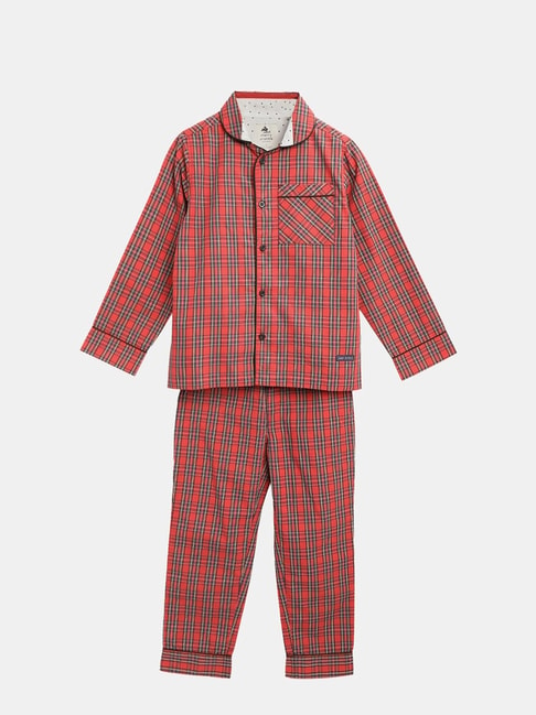 Buy trendyol Half Sleeves Night Suit Big Check Print Navy Blue for Boys  (4-5Years) Online in India, Shop at FirstCry.com - 11086668