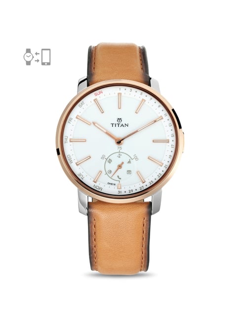 Mens smart watch leather strap hot sale