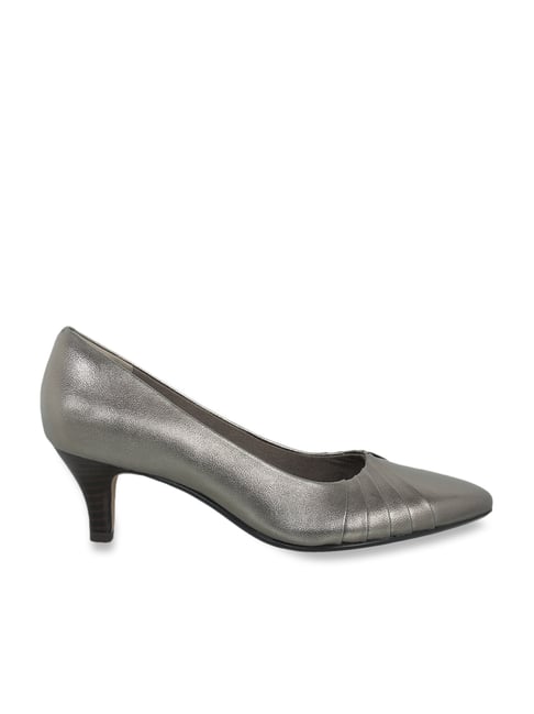 Clarks Women's Linvale Crown Silver Stiletto Pumps