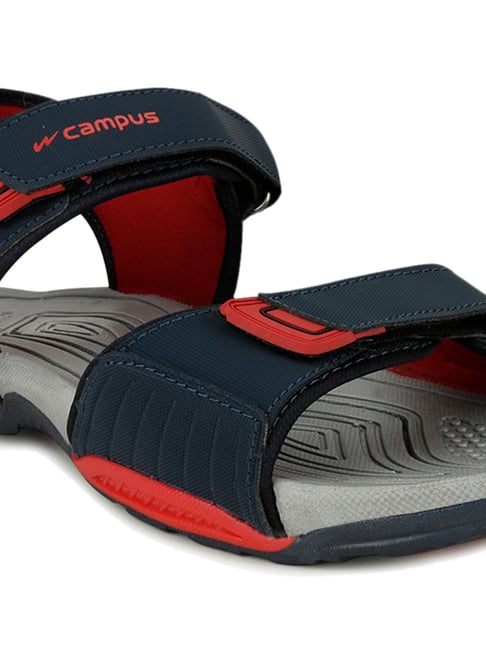 Buy Campus Campus Men Black & Red Sports Sandals at Redfynd