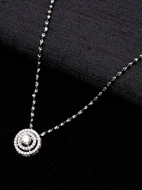Clara Halo 92.5 Sterling Silver Mangalsutra-picture-48