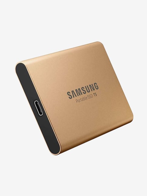 Samsung T5 1TB USB Gen Portable External Solid State Drive  (MU-PA1T0G/WW, Gold)