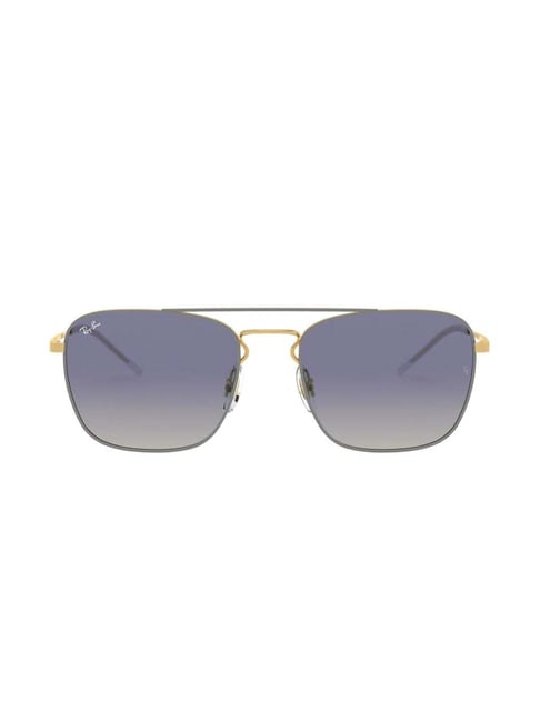 Buy Ray-Ban 0RB3588 Blue Square Sunglasses 55 mm For Men At Best