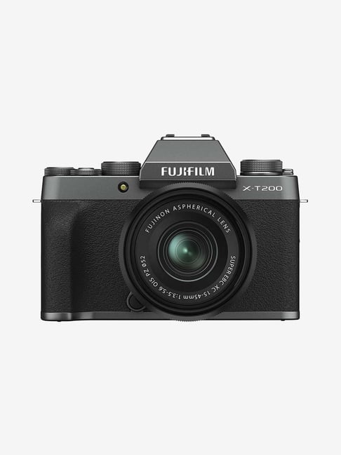 Fujifilm X-T200 (XC 15-45mm F3.5-5.6 OIS PZ Lens) 24.2MP Mirrorless Digital Camera (Dark Silver)