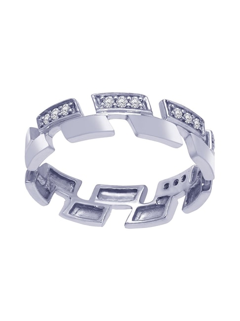 Classic Platinum Evara Bracelet for Men JL PTB 643  Certified by PGI
