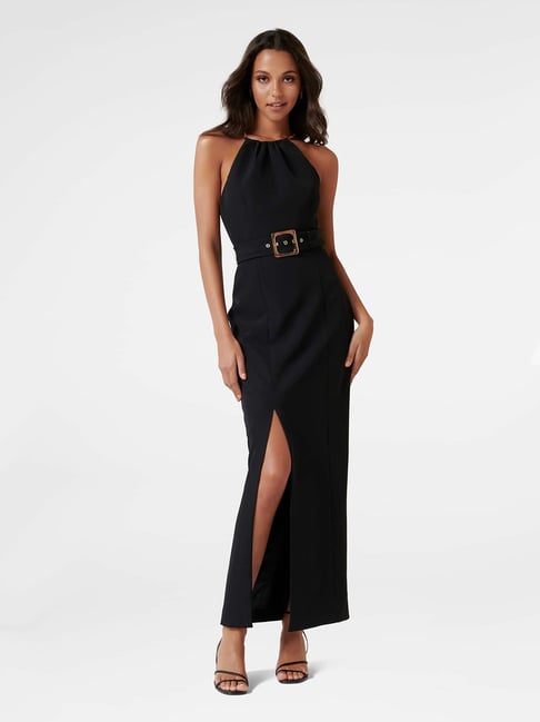 Buy Forever New Black Loretta Belted Maxi Dress for Women Online
