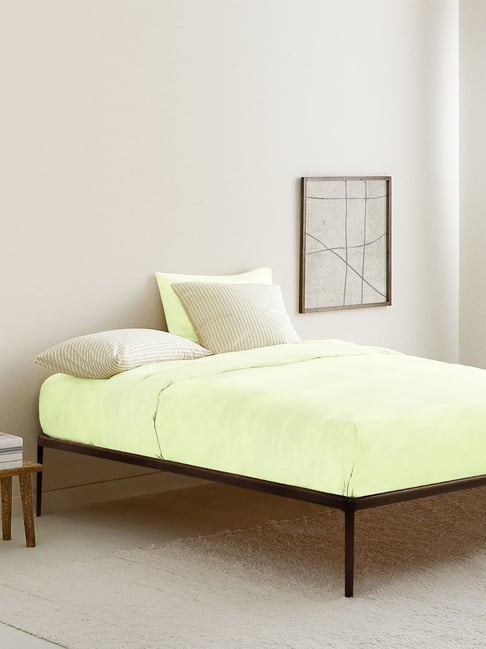 The Baby Atelier Lime Green Fitted Bed Sheet-The Baby Atelier-HomeFurnishing-TATA CLIQ