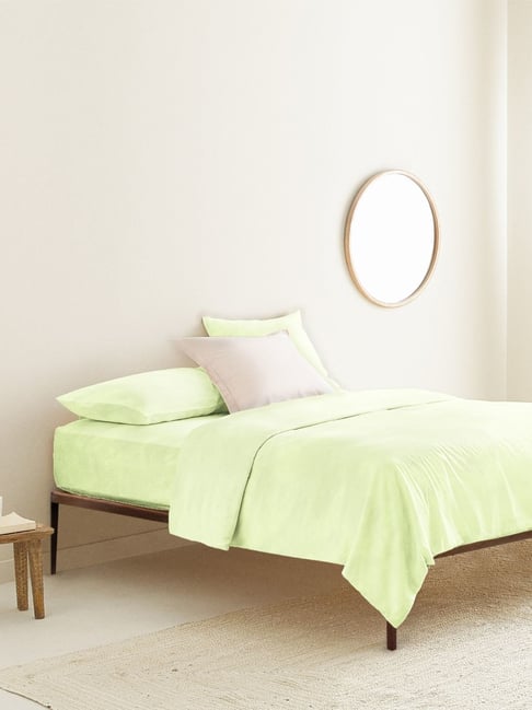 The Baby Atelier Lime Green Fitted Bed Sheet-The Baby Atelier-HomeFurnishing-TATA CLIQ