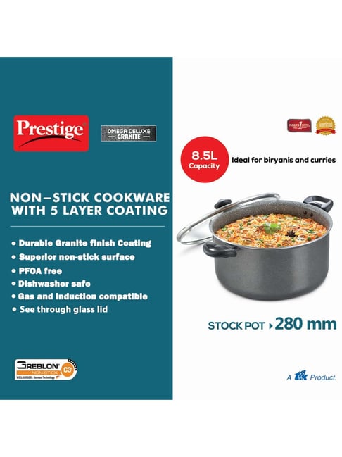 Prestige Omega Deluxe Granite-finish Coated Aluminium Non-Stick