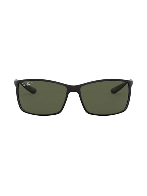 Buy Ray-Ban 0RB4179 Green Polarized Rectangular Sunglasses 61 mm