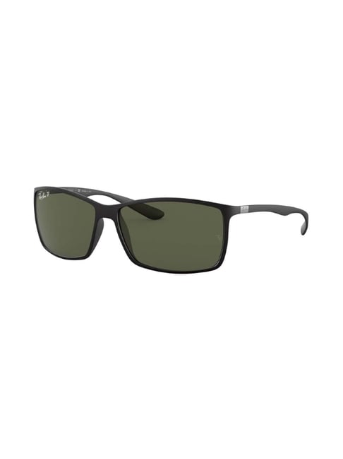 Buy Ray-Ban 0RB4179 Green Polarized Rectangular Sunglasses 61 mm