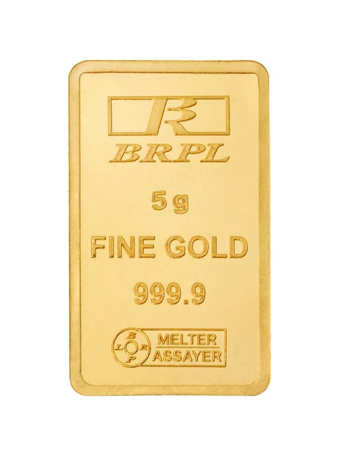 Bangalore Refinery 24k (999.9) 5gm Gold Bar