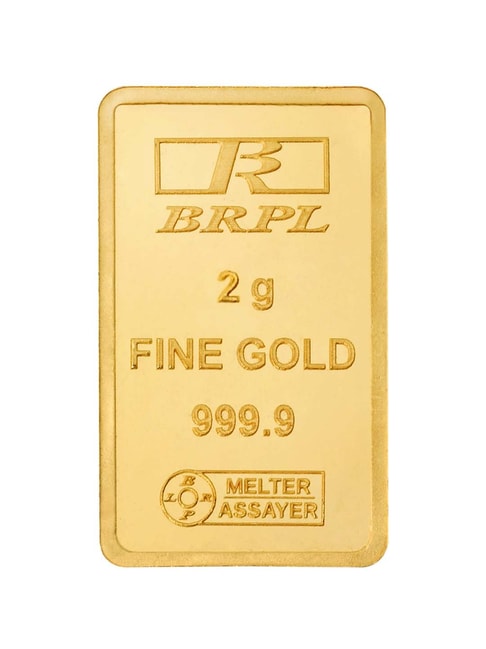 Bangalore Refinery 24k (999.9) 2gm Gold Bar
