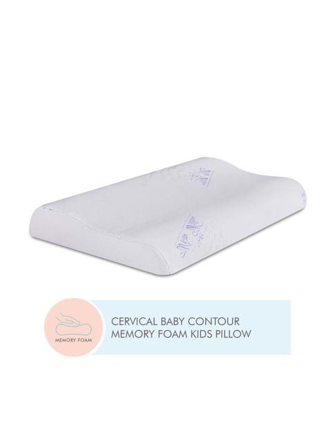 The White Willow White Cervical Contour Kids Pillow - Set of 1
