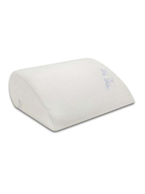 The White Willow White Round Wedge Seat Cushion - Set of 1