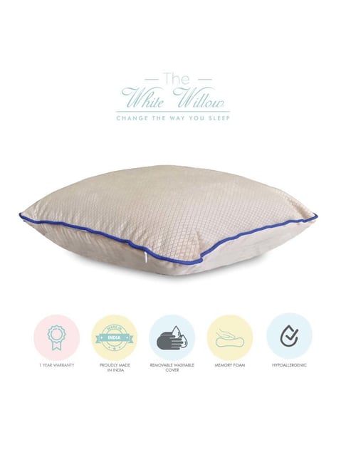 The White Willow Beige Car Cushion - Set of 1