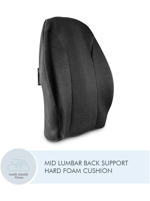 The White Willow Black Back Support Cushion - Set of 1