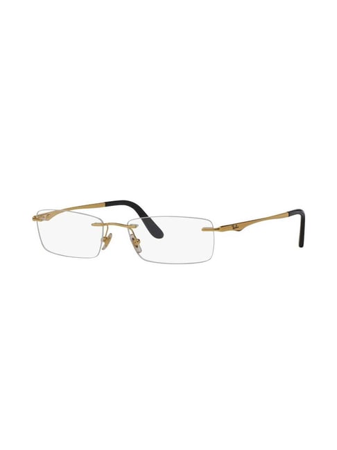 Buy Ray-Ban 0RX6303I Highstreet Gold Rimless Rectangular Frame