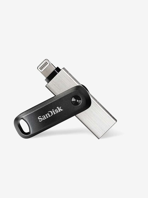 SanDisk iXpand SDIX60N-128G-GN6NE 128GB Flash Drive for Apple (Silver and Black)